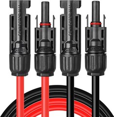 Solar Cable 6 Feet 10AWG Solar Extension Cable with Female and Male Connector…