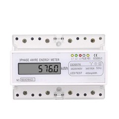 Three Phase Digital Power Meter with Overload Safety and Efficient Operation