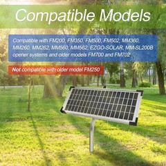 Solar Panel Kit FM123 Compatible with Mighty Mule Automatic Gate Openers | Co…