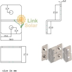 Brand New Solar Panel Mounting Kit with Z Brackets for RV and Boats