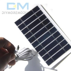 5V 2W Solar Panel Output USB Outdoor Portable Solar System Mobile Phone Charger