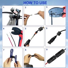 1/5/10/20/50/100 Pairs Male Female Solar Cable Connectors For DIY Solar Panel US