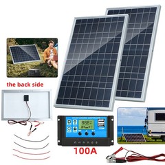 60W 30W Solar Panel 12V Trickle Charger Battery Charger Maintainer Boat Car RV