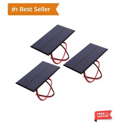 3Pcs Mini Solar Panels, DC 6V 1W Solar Cells Kit with 11.8in Cable, Mini Poly…