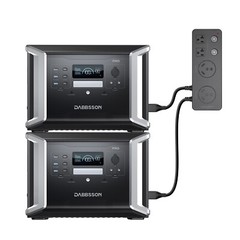 Dabbsson 4600W Max Power Station Solar Generator 2*DBS1400 Pro for Outdoor Home