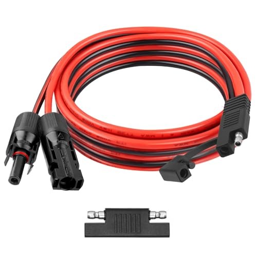 0AWG Solar Panel to SAE Adapter Cable SAE Plug Cable PV Solar Extension 8FT 1