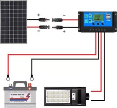 10 AWG Solar Panel Extension Cable PV Wire Solar Connectors Pair Black Red 6mm²