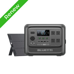 BLUETTI Elite 100 V2 1800W 1024Wh Power Station+100W/200W/350W Solar Panel Combo