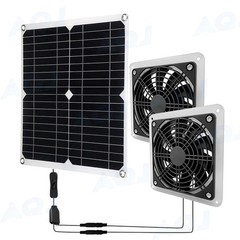 18v Solar Powered Fan Kit Solar Panel Waterproof DC Exhaust Fan for Chicken Coop