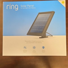 Ring Solar Panel for Spotlight Cam Battery, 2W 5V DC Weather Resistant, Black