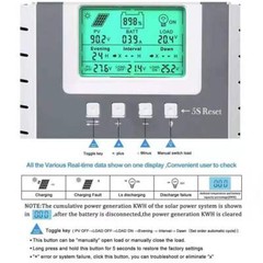 40A-100A MPPT Solar Charge Controller Regulator 12V/24V Lithium Lifepo4 Battery.