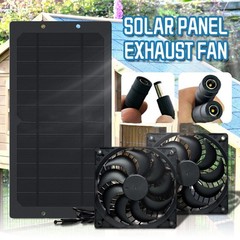 Solar Fan with 6W Output for Pet Housing and Camping Efficient Energy Use