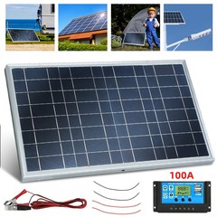 30W 12V Solar Battery Charge Maintainer Solar Trickle Charger for Car RV Trailer