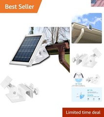 Weatherproof Gutter Mount for Ring Solar Panels – Adjustable Aluminum Bracket