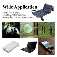80W Folding Solar Panel Power Bank USB Battery Charger for Outdoor Hiking Campin