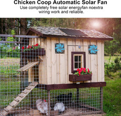 Solar Fan, 30W Solar Fan for Greenhouses, Small Chicken Coops, and Pet Houses. I