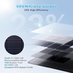 100W Flexible Solar Panel Callsun 23% High Efficiency ETFE 12V