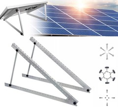 2/4PCS Solar Panel RV Tilt Mount Brackets Rooftop Flat Surface Adjustable Frame