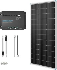 Efficient 100W Solar Panel Starter Kit – Perfect for Campers and Off-Grid Living