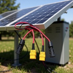 Solar Charging Cable with XT90H Female End for Outdoor Backup Use