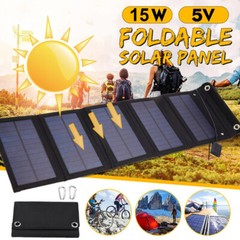 Portable Folding Solar Panel Camping Cell Phone Charger Solar Charging Panel