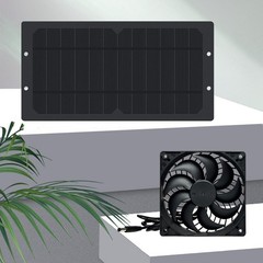 Solar Fan with 6W Output for Pet Housing and Camping Efficient Energy Use