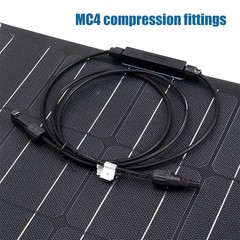 150W ETFE Flexible Solar Panel 12V Mono Camping Home RV Battery Power Charge