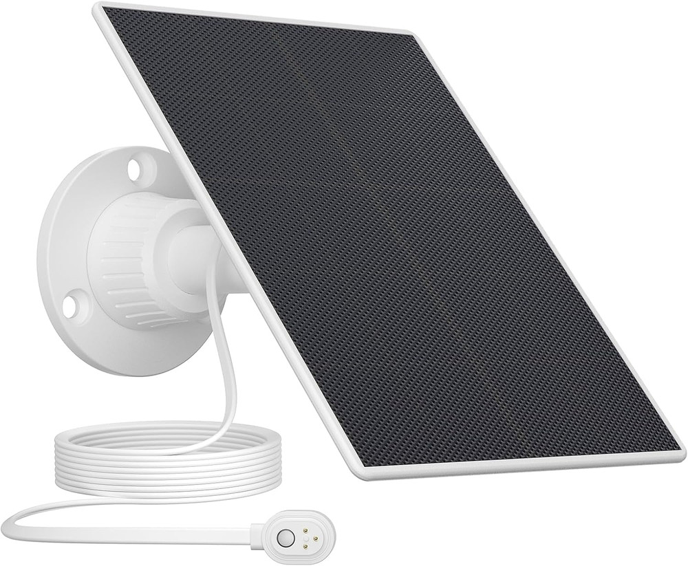 Solar Panel Charger for Arlo Camera Pro 5s 2K/ Pro 4/ Pro 3/ Pro 3 | 6V Solar Pa
