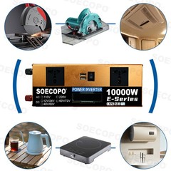SOECOPO off grid portable 10000W Peak Solar Kit 2pcs Flexible Panel Controller