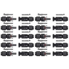 10/20/50/100/200 Pairs Male Female Solar Cable Connectors for DIY Solar Panel