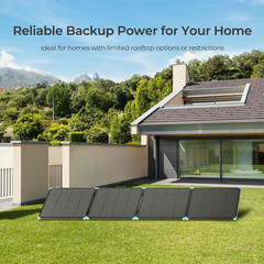 400W Portable Solar Panel Suitcase, 23% High Efficiency Foldable Solar Charger f