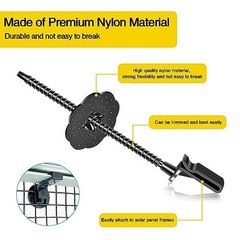 100 Sets Nylon Fasteners Clips for Solar Panel Bird Guard,Critter Guard Clips fo