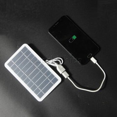5V 2W Solar Panel Output USB Outdoor Portable Solar System Mobile Phone Charger