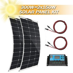 150Watt Flexible Mono Solar Panel 12V Volt Car Boat RV Home Rooftop Camping Roof