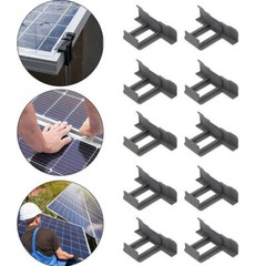 10-50X Solar Panel Mud Removal Clip 30/35/40mm Photovoltaic Panels Rubber Buckle