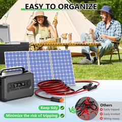 30FT Solar to XT60i Charging Adapter Cable – Weatherproof & Corrosion Resistant
