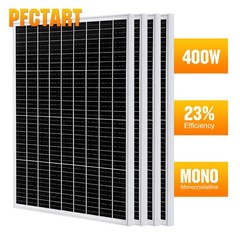 4X 100 Watt Monocrystalline Solar Panel 12V Charging Off-Grid Battery RV Home US