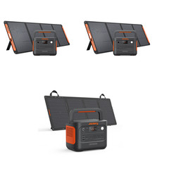 Qty 3 Jackery E1000V2 Power Station + Qty 2 200W Solar Panels + 100W Solar Panel