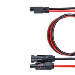 10AWG Solar Panel Connector Cable, SAE to Male & Female Solar Connectors Extensi