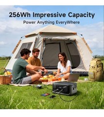 300W Portable Power Station Solar Generator Backup Battery Camping Emergency