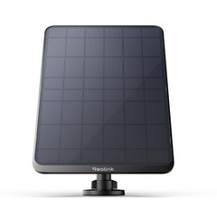 Reolink 12W Solar Panel Black, NonStop Solar Power Supply