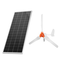 Uimoso 24V 1000W Renewable Energy Kit with Solar Panels and Wind Turbine