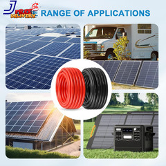10 AWG Solar Panel Wire 200Ft Tinned Copper Extension Cable for RV & Marine