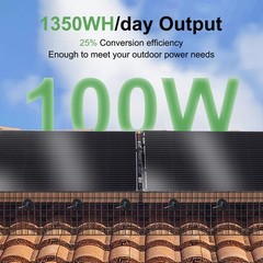 200W High Efficiency Solar Panel Mono Home RV Rooftop Camping Off-Grid US New