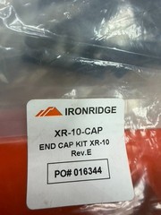 10 sets of IronRidge Solar XR-10-Cap End Caps Rev F (10 Right & 10 Left Caps)