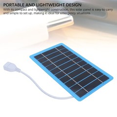 5W 5V Solar Panel Monocrystalline Silicon Efficient Charging Lightweight Po SSFA