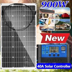 150W 300W Flexible Solar Panel Mono 12V Portable for Camping Home RV Boat Marine