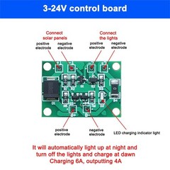 Garden Decor Solar Controller Supports Li-ion Battery Supports Lead-acid Battery