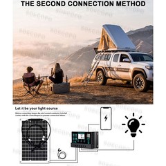 SOECOPO 10000W High-Efficiency Solar Kit Flexible Panels 100A Controller 12V