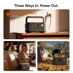 Jackery Explorer 500 v2 Portable Power Station, 512Wh LiFePO4 Battery, 500W A…